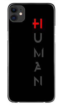 Human Mobile Back Case for iPhone 11  (Design - 141)