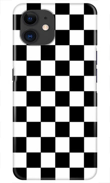 Black White Boxes Mobile Back Case for iPhone 11 Pro  (Design - 372)