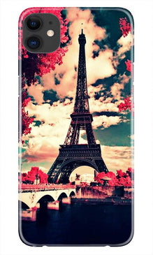 Eiffel Tower Mobile Back Case for iPhone 11 Pro Max logo cut (Design - 212)