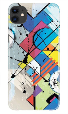 Modern Art Mobile Back Case for iPhone 11 Pro Max logo cut (Design - 235)