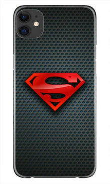 Superman Mobile Back Case for iPhone 11 Pro Max logo cut (Design - 247)