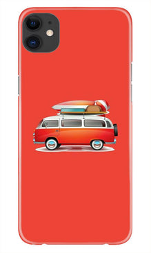 Travel Bus Mobile Back Case for iPhone 11 Pro Max logo cut (Design - 258)