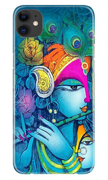 Radha Krishna Mobile Back Case for iPhone 11 Pro Max logo cut (Design - 288)