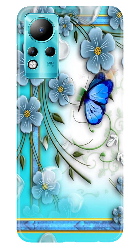 Blue Butterfly Case for Infinix Note 11