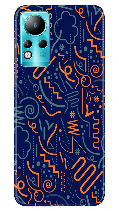 Line Art Baground Case for Infinix Note 11