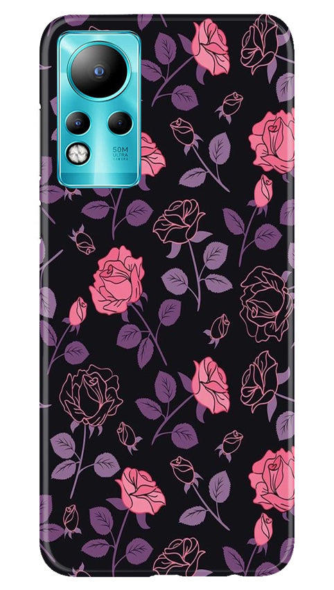 Rose Black Background Case for Infinix Note 11