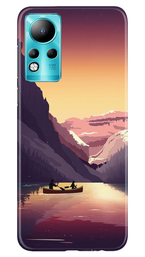 Mountains Boat Case for Infinix Note 11 (Design - 150)