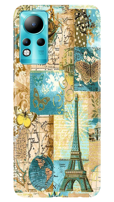 Travel Eiffel Tower Case for Infinix Note 11 (Design No. 175)