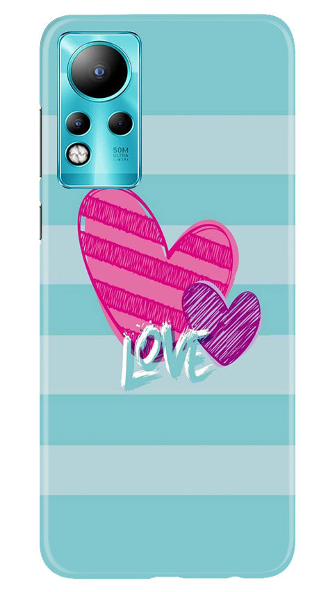 White Heart Case for Infinix Note 11 (Design No. 260)