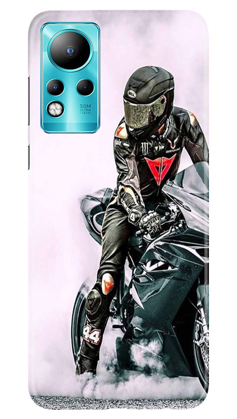 Biker Mobile Back Case for Infinix Note 11 (Design - 342)