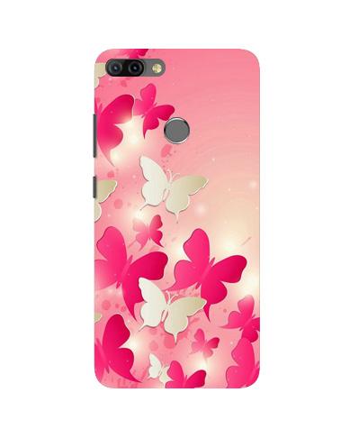 White Pick Butterflies Case for Infinix Hot 6 Pro