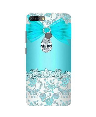 Shinny Blue Background Case for Infinix Hot 6 Pro