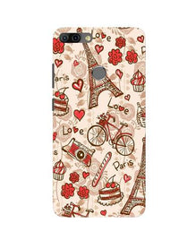 Love Paris Mobile Back Case for Infinix Hot 6 Pro  (Design - 103)