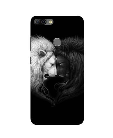 Dark White Lion Case for Infinix Hot 6 Pro(Design - 140)