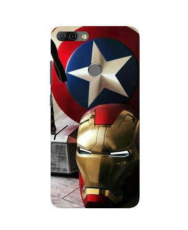 Ironman Captain America Case for Infinix Hot 6 Pro (Design No. 254)