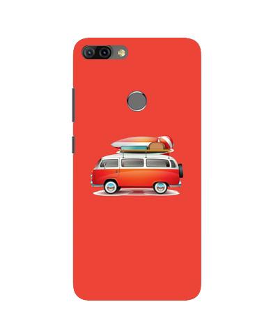 Travel Bus Case for Infinix Hot 6 Pro (Design No. 258)