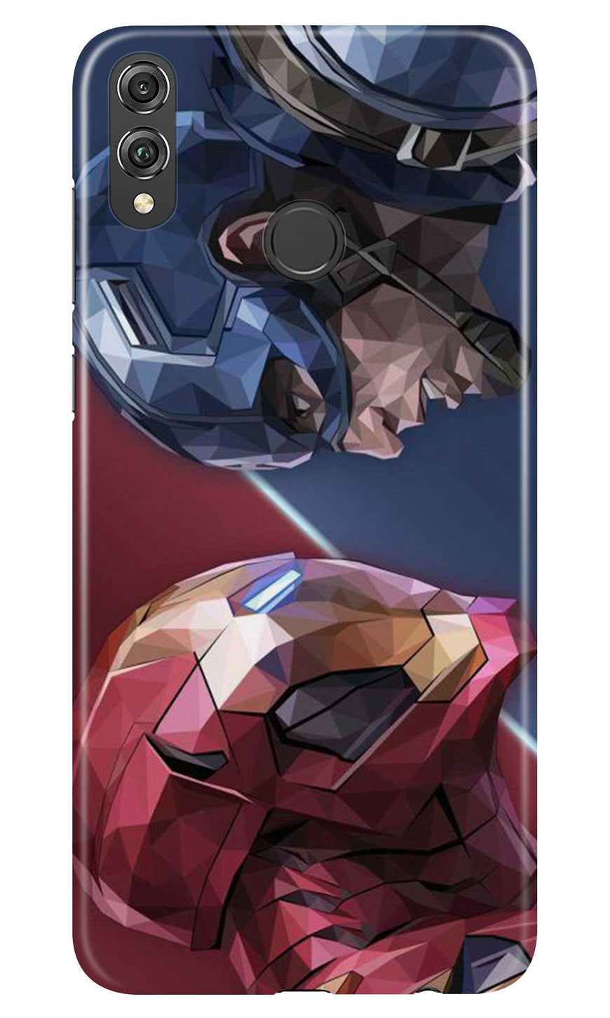 Ironman Captain America Case for Infinix Hot 7 Pro (Design No. 245)