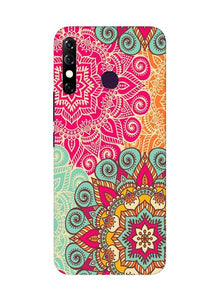 Rangoli art Mobile Back Case for Infinix Hot 8 (Design - 6)