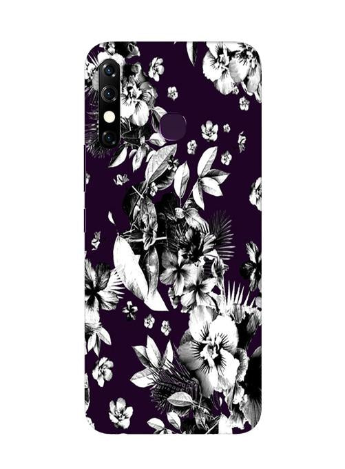 white flowers Case for Infinix Hot 8