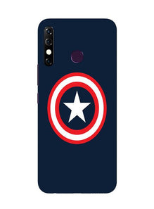 Captain America Mobile Back Case for Infinix Hot 8 (Design - 42)