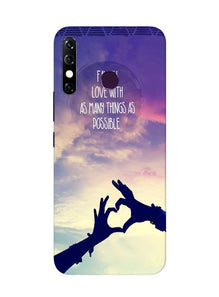 Fall in love Mobile Back Case for Infinix Hot 8 (Design - 50)