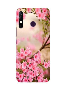 Pink flowers Mobile Back Case for Infinix Hot 8 (Design - 69)