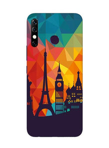 Eiffel Tower2 Mobile Back Case for Infinix Hot 8 (Design - 91)