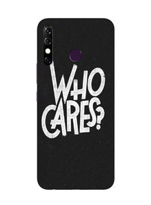 Who Cares Mobile Back Case for Infinix Hot 8 (Design - 94)