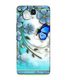 Blue Butterfly Mobile Back Case for Infinix Note 4 (Design - 21)