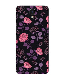 Rose Black Background Mobile Back Case for Infinix Note 4 (Design - 27)