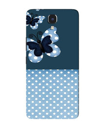 White dots Butterfly Mobile Back Case for Infinix Note 4 (Design - 31)