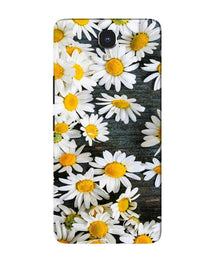 White flowers2 Mobile Back Case for Infinix Note 4 (Design - 62)