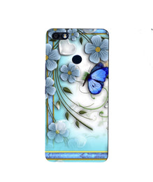 Blue Butterfly Mobile Back Case for Infinix Note 5 / Note 5 Pro (Design - 21)