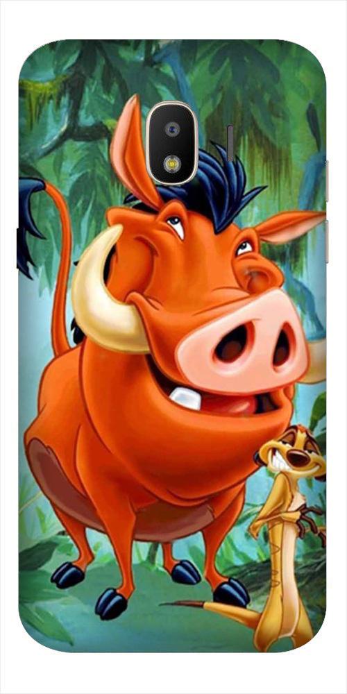 Timon and Pumbaa Mobile Back Case for Galaxy J2 2018   (Design - 305)