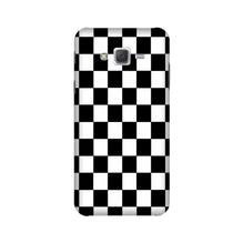 Black White Boxes Mobile Back Case for Galaxy J5 (2015)   (Design - 372)