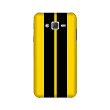 Black Yellow Pattern Mobile Back Case for Galaxy On7/On7 Pro   (Design - 377)