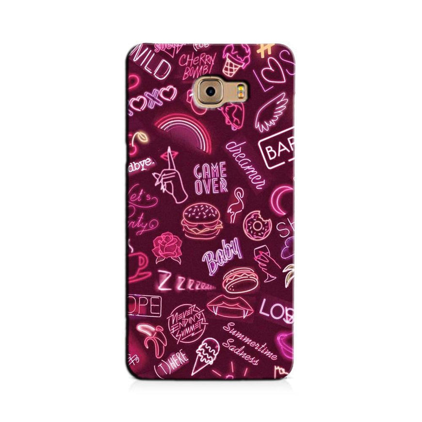 Party Theme Mobile Back Case for Galaxy C9 / C9 Pro   (Design - 392)