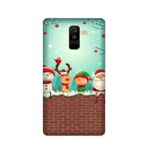 Santa Claus Mobile Back Case for Galaxy J8   (Design - 334)