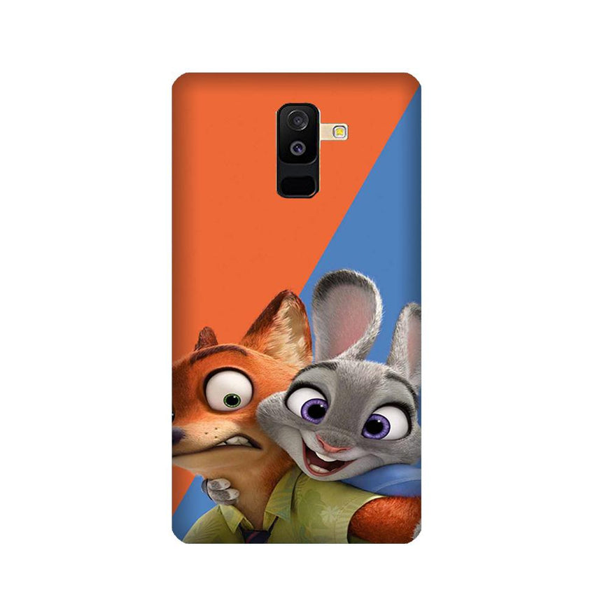 Cartoon Mobile Back Case for Galaxy J8   (Design - 346)