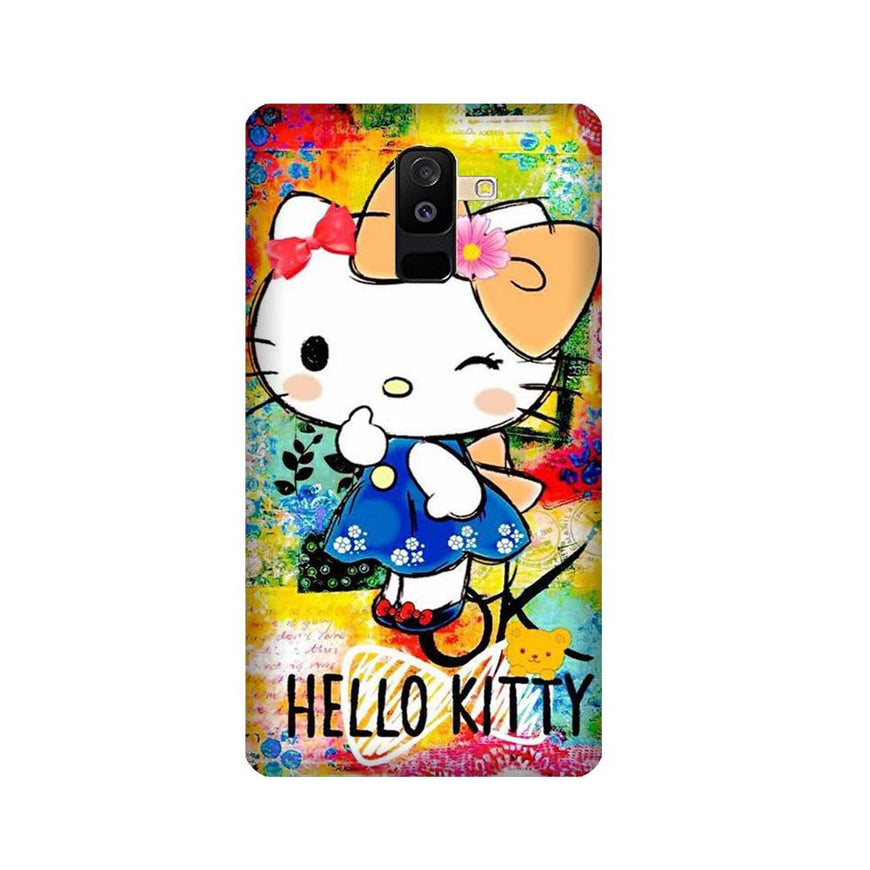 Hello Kitty Mobile Back Case for Galaxy J8   (Design - 362)