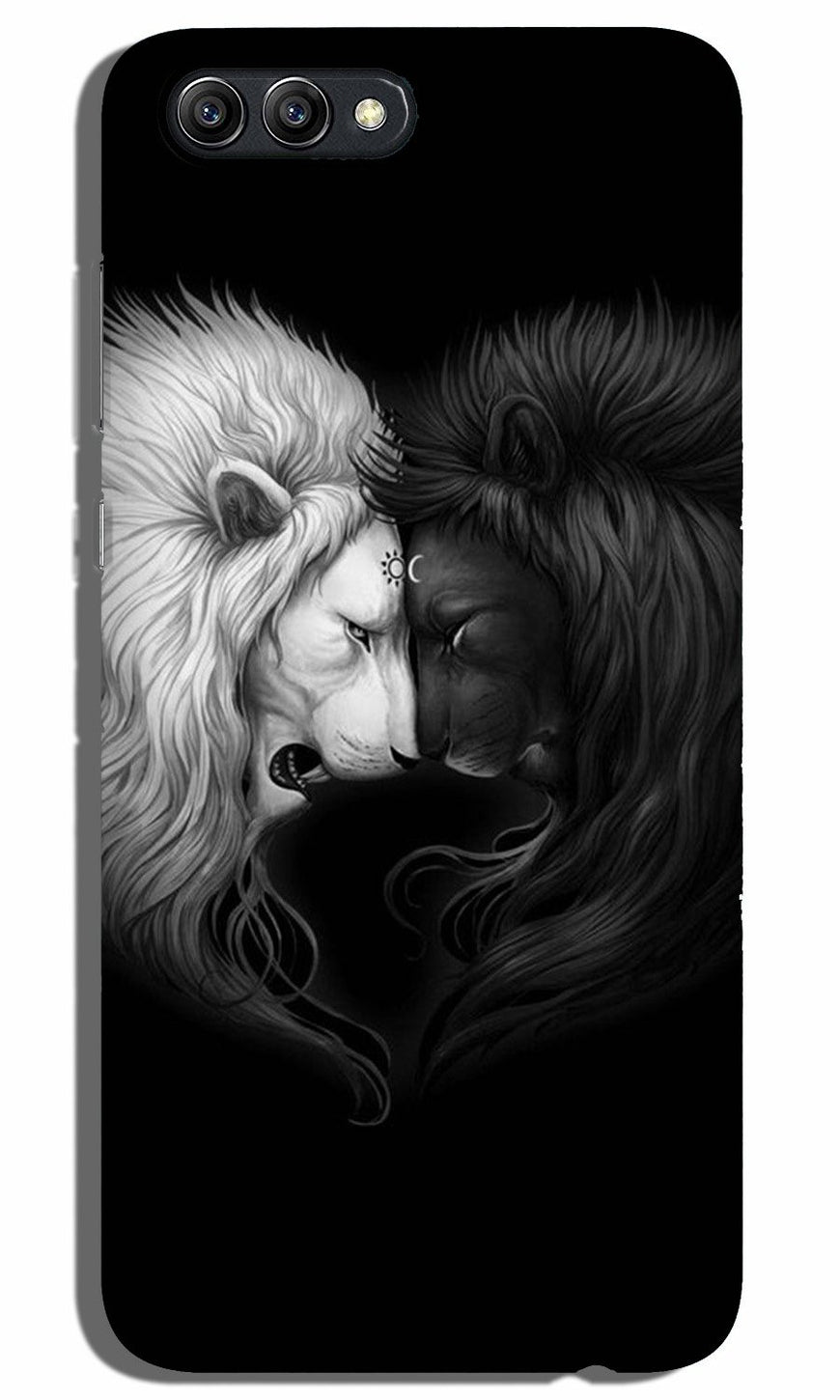 Dark White Lion Case for Realme C2  (Design - 140)