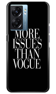 More Issues than Vague Mobile Back Case for Oppo K10 5G (Design - 74)