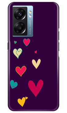 Purple Background Mobile Back Case for Oppo K10 5G  (Design - 107)