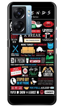 Friends Mobile Back Case for Oppo K10 5G  (Design - 145)
