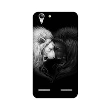 Dark White Lion Mobile Back Case for Lenovo K5 / K5 Plus  (Design - 140)