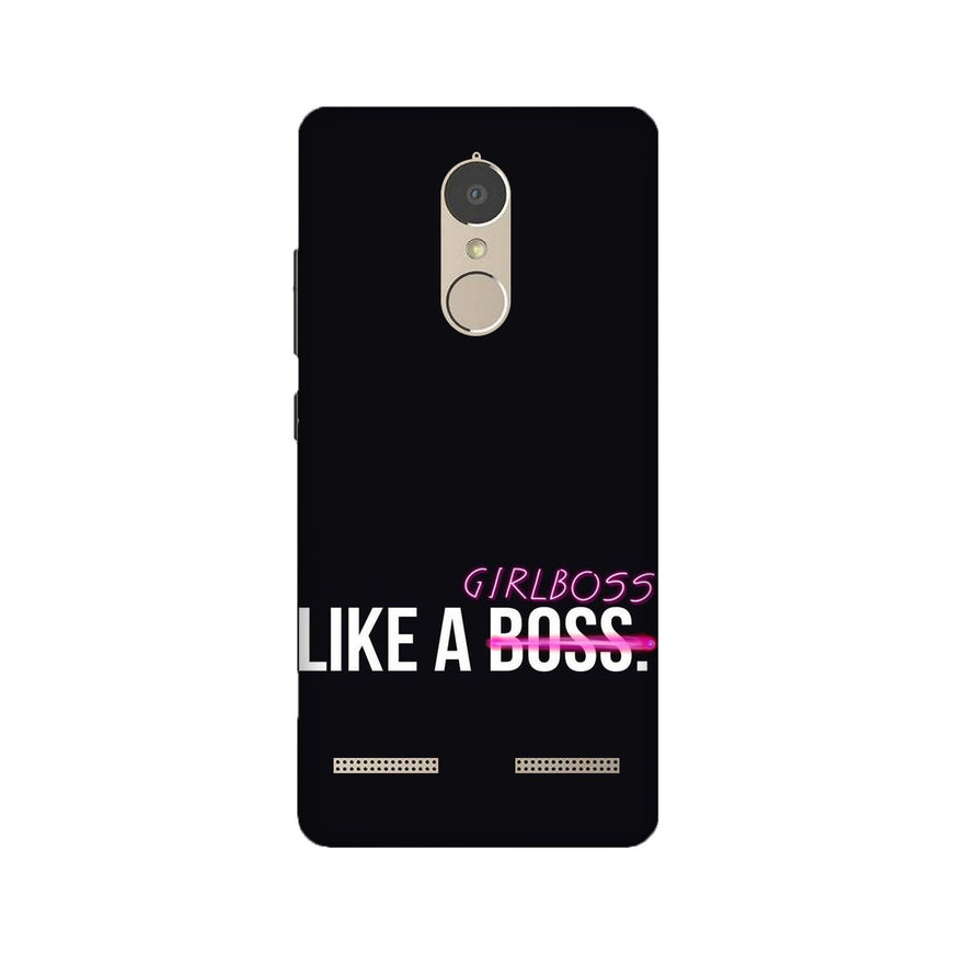 Like a Girl Boss Case for Lenovo K6 / K6 Power (Design No. 265)