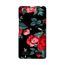 Red Rose2 Mobile Back Case for Lenovo A6000 (Design - 81)