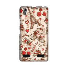 Love Paris Mobile Back Case for Lenovo A6000  (Design - 103)