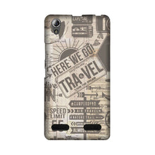 Travel Mobile Back Case for Lenovo A6000  (Design - 104)