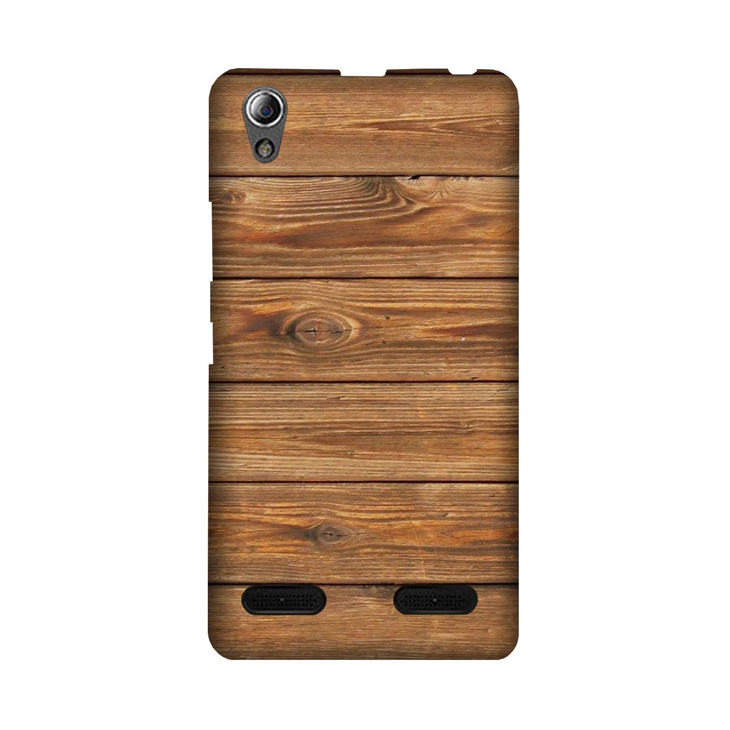 Wooden Look Case for Lenovo A6000  (Design - 113)